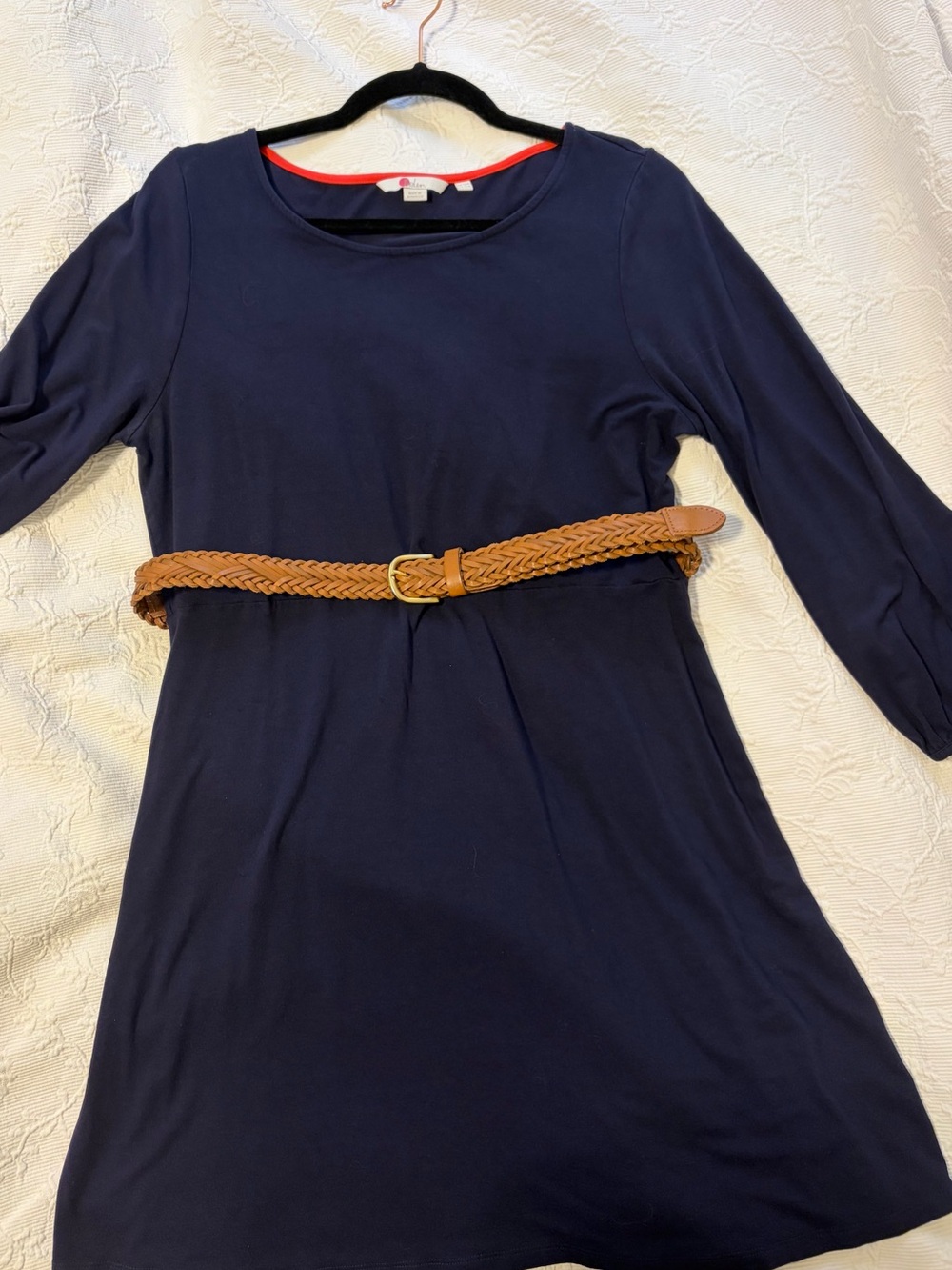 Boden Navy Long Sleeve Shift Dress